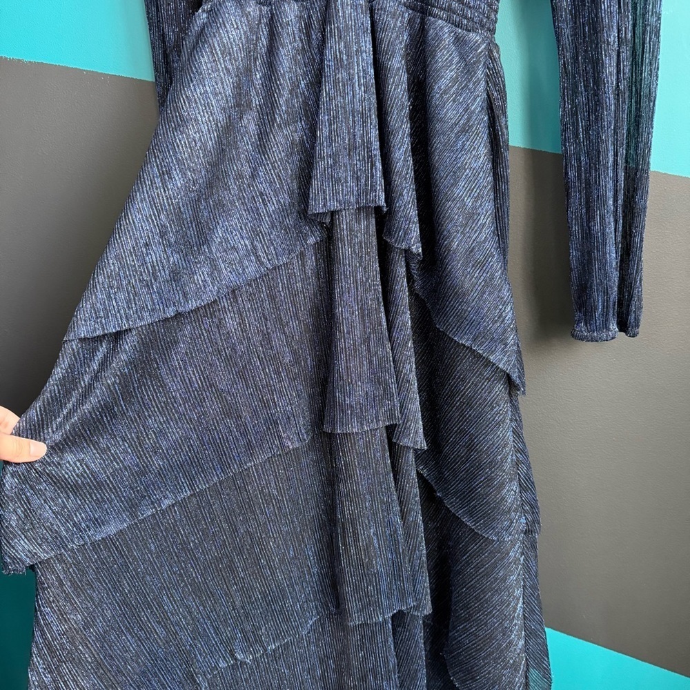 Joseph Ribkoff V-neck Wrap Midi Dress Style 233767 Preppy size 10 - Picture 7 of 15